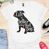 Life is better with a bulldog - V9 - Artistic Inset T-Shirt